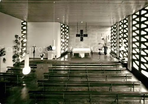 AK / Ansichtskarte Johannisthal_Windischeschenbach Dioezesan Exerzitienhaus Hauskapelle Innenansicht Johannisthal