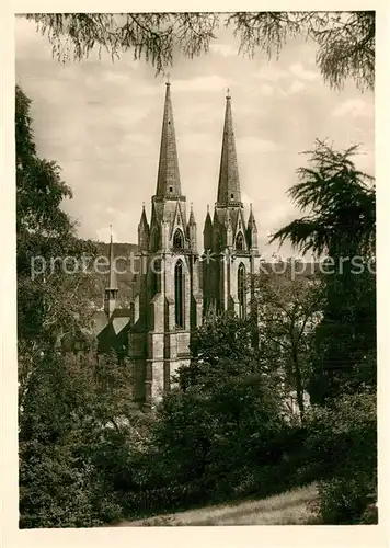 AK / Ansichtskarte Marburg_Lahn Elisabethkirche Handabzug Marburg_Lahn