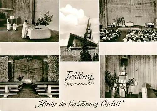 AK / Ansichtskarte Feldberg_Schwarzwald Kirche der Verklaerung Christi Innenansichten Feldberg Schwarzwald