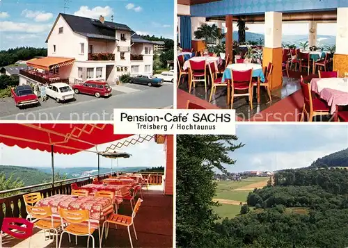 AK / Ansichtskarte Treisberg Pension Cafe Sachs  Treisberg
