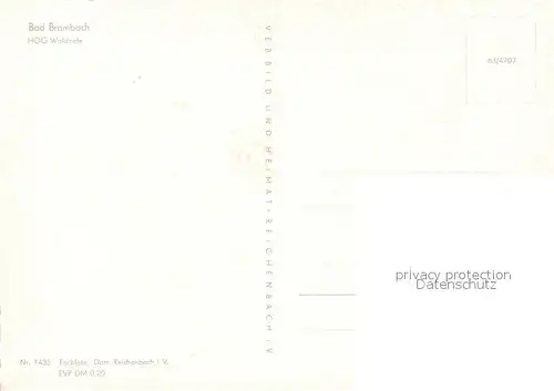 AK / Ansichtskarte Bad_Brambach Walfcafe Bad_Brambach