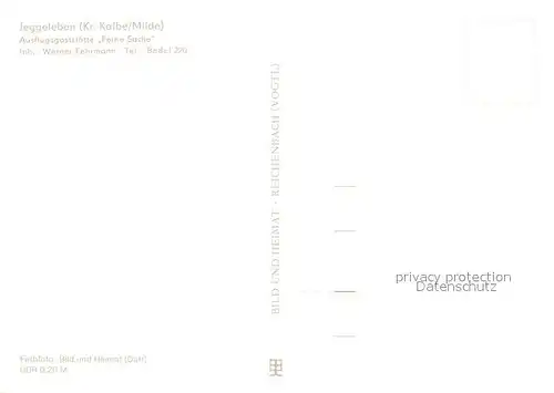 AK / Ansichtskarte Jeggeleben Gastst?tte Feine Sachen Jeggeleben