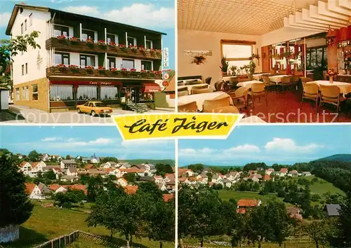 AK / Ansichtskarte Waldmichelbach Cafe J?ger  Waldmichelbach
