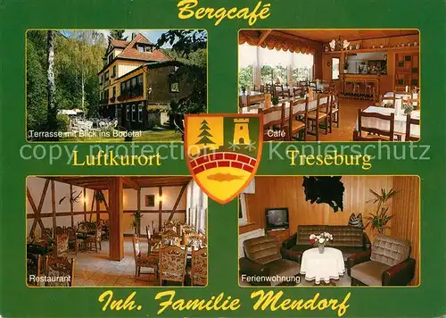 AK / Ansichtskarte Treseburg_Harz Bergcafe  Treseburg Harz