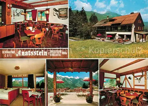 AK / Ansichtskarte Oberstdorf Birgsautal Berggasthof Anatsstein Oberstdorf