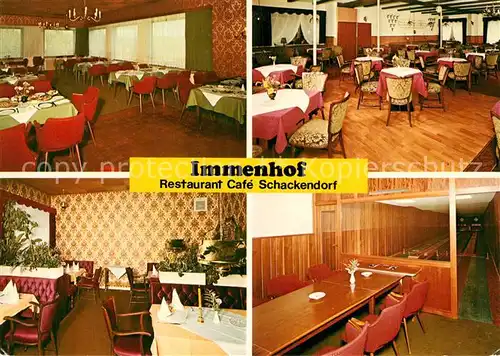 AK / Ansichtskarte Schackendorf_Bad_Segeberg Restaurant Cafe Immenhof Schackendorf_Bad_Segeberg