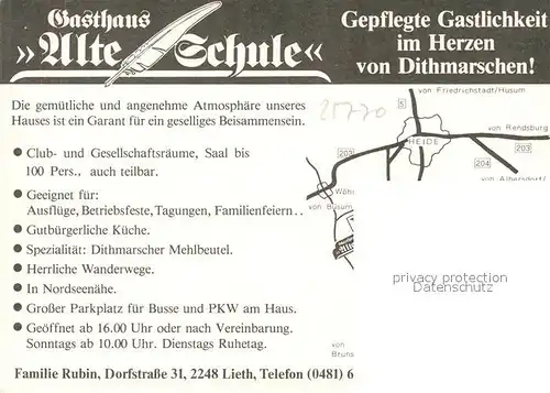 AK / Ansichtskarte Lieth Gasthaus Alte Schule  Lieth