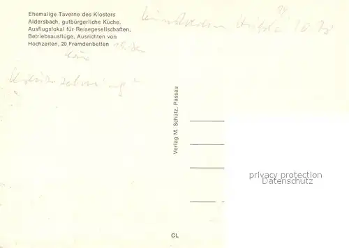 AK / Ansichtskarte Aldersbach Gasthof Peter Mayerhofer  Aldersbach