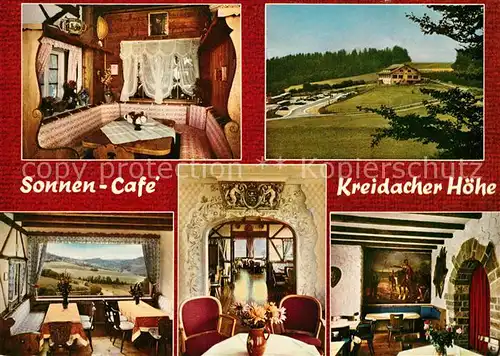 AK / Ansichtskarte Waldmichelbach Sonnen Cafe Kreidacher H?he  Waldmichelbach