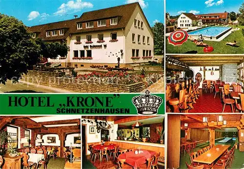AK / Ansichtskarte Schnetzenhausen Hotel Krone  Schnetzenhausen