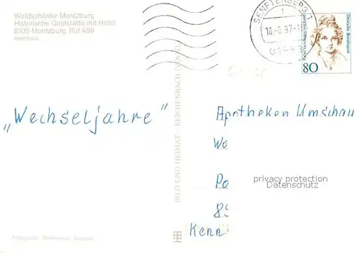 AK / Ansichtskarte Moritzburg_Sachsen Waldsch?nke Moritzburg  Moritzburg Sachsen