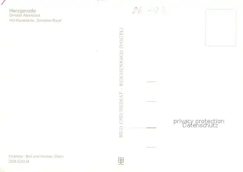 AK / Ansichtskarte Alexisbad_Harz Rastst?tte Goldene Rose Alexisbad_Harz