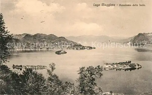 AK / Ansichtskarte Lago_Maggiore Panorama delle Isole Lago Maggiore