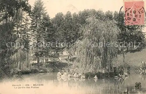 AK / Ansichtskarte Beziers Jardin des Poetes Beziers