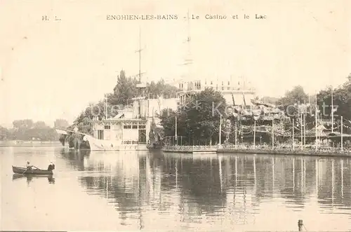 AK / Ansichtskarte Enghien les Bains Le Casino et le lac Enghien les Bains