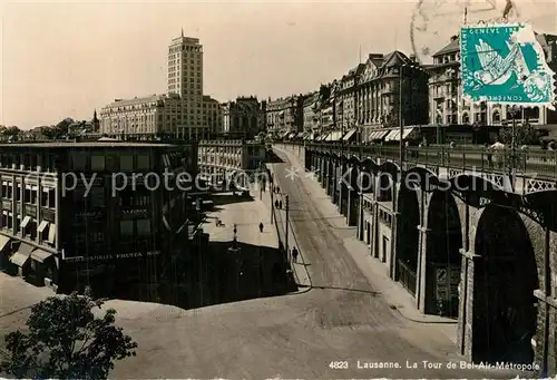 AK / Ansichtskarte Lausanne_VD Tour de Bel Air Metropole Lausanne VD