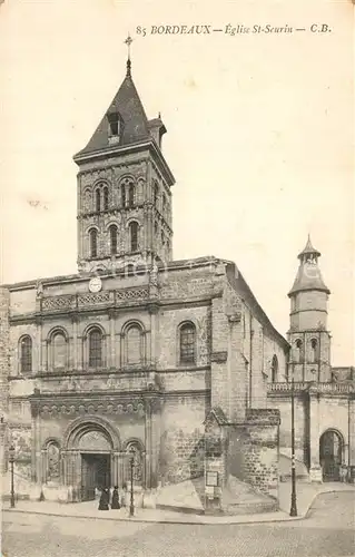 AK / Ansichtskarte Bordeaux Eglise Saint Seurin Bordeaux