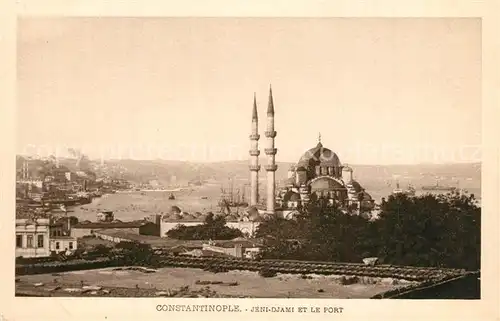 AK / Ansichtskarte Constantinople Mosquee Jeni Djami et le port Constantinople