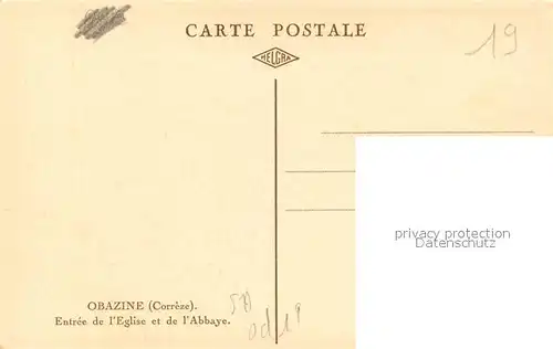 AK / Ansichtskarte Obazine_Aubazines Eglise Abbaye  