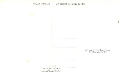 AK / Ansichtskarte Evora Igreja da Se Evora