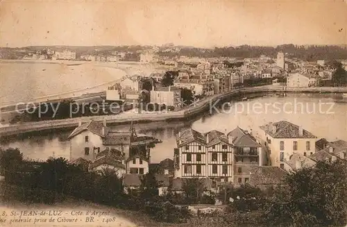 AK / Ansichtskarte Saint Jean de Luz Vue generale prise de Ciboure Saint Jean de Luz