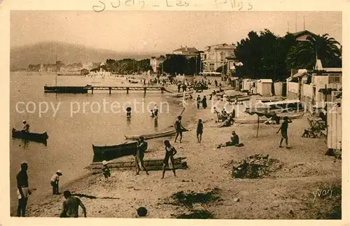AK / Ansichtskarte Juan les Pins La plage Cote d Azur Juan les Pins