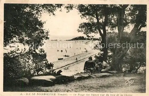 AK / Ansichtskarte Ile_de_Noirmoutier Plage des Dames vue du bois de la Chaize Ile_de_Noirmoutier