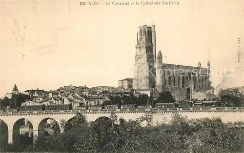 AK / Ansichtskarte Albi_Tarn Castelviel et Cathedrale Sainte Cecile Albi_Tarn