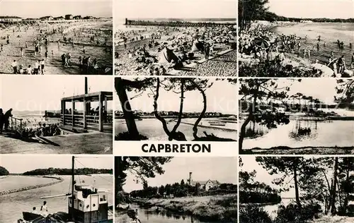 AK / Ansichtskarte Capbreton Plage Estacade Etablissements de Bains Canal Eglise sous bois 