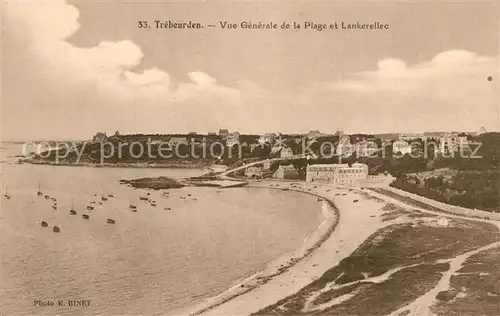 AK / Ansichtskarte Trebeurden Vue generale de la plage et Lankerellec Trebeurden