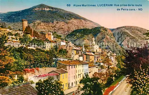 AK / Ansichtskarte Luceram Vue prise de la Route de Peira cava Luceram