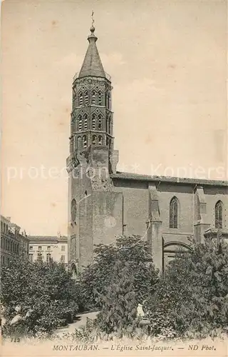 AK / Ansichtskarte Montauban_Tarn et Garonne Eglise Saint Jacques 