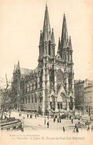 AK / Ansichtskarte Marseille_Bouches du Rhone Eglise Saint Vincent de Paul Marseille