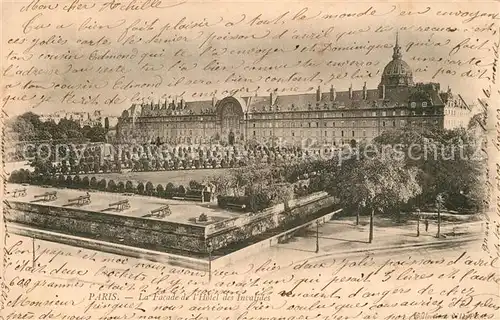 AK / Ansichtskarte Paris Facade de l Hotel des Invalides Paris