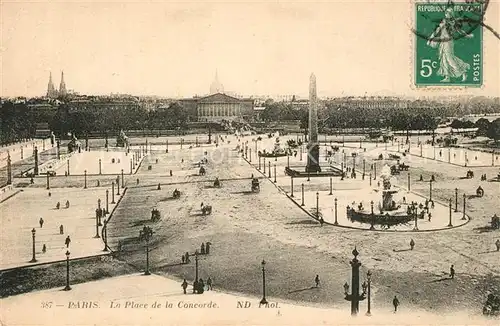 AK / Ansichtskarte Paris Place de la Concorde Monument Obelisque Paris