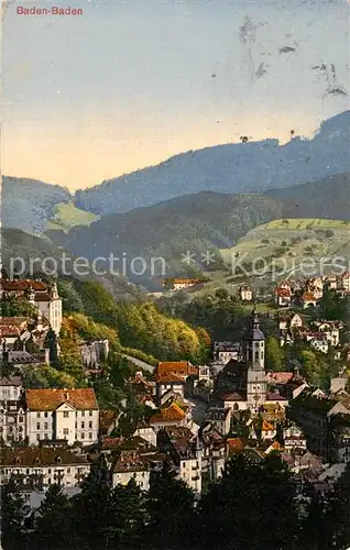 AK / Ansichtskarte Baden Baden Panorama Baden Baden