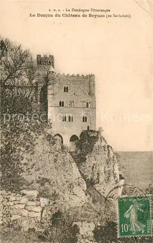 AK / Ansichtskarte Beynac et Cazenac Le Donjon du Chateau de Beynac Beynac et Cazenac