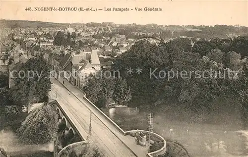 AK / Ansichtskarte Nogent le Rotrou Les Parapete Vue generale Nogent le Rotrou