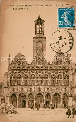 AK / Ansichtskarte Saint Quentin_Aisne Hotel de Ville Saint Quentin Aisne