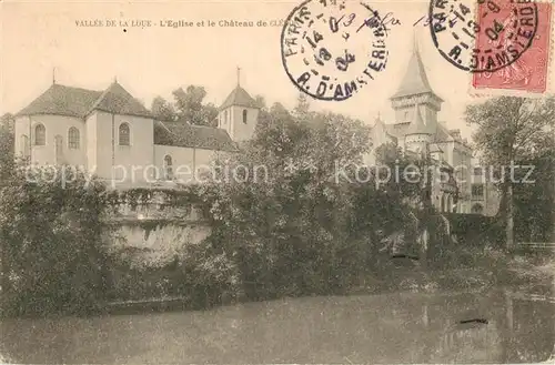AK / Ansichtskarte Cleron Eglise et le Chateau de Cleron Cleron