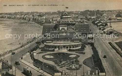 AK / Ansichtskarte Saint Malo_Ille et Vilaine_Bretagne Le Casino vu du Chateau Saint Malo_Ille et Vilaine