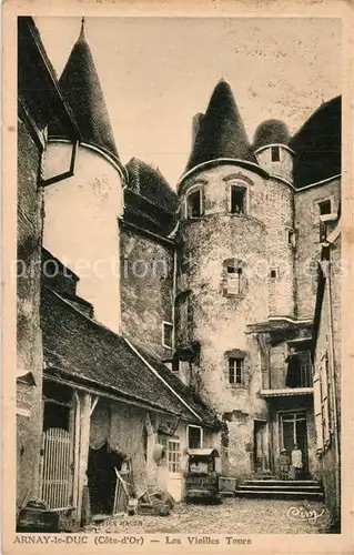 AK / Ansichtskarte Arnay le Duc Les Vieilles Tours Arnay le Duc