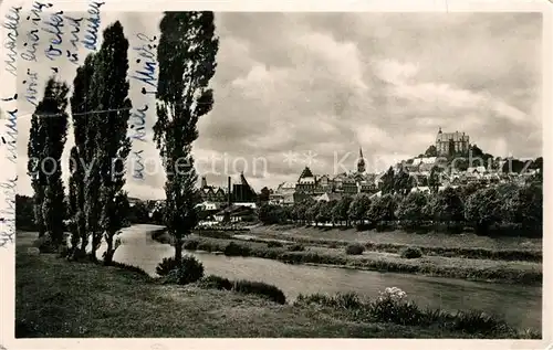AK / Ansichtskarte Marburg_Lahn Blick vom Lahndamm Marburg_Lahn