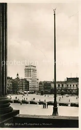 AK / Ansichtskarte Leipzig Europahaus und Museum Leipzig