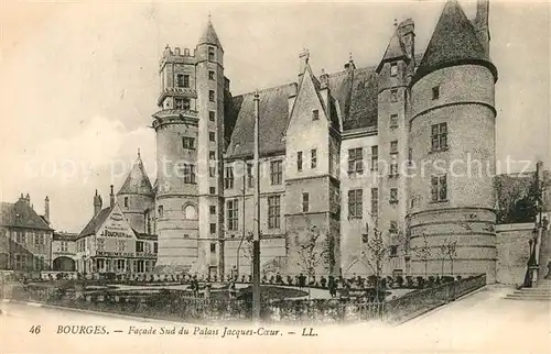 AK / Ansichtskarte Bourges Facade Sud du Palais Jacques Coeur Bourges