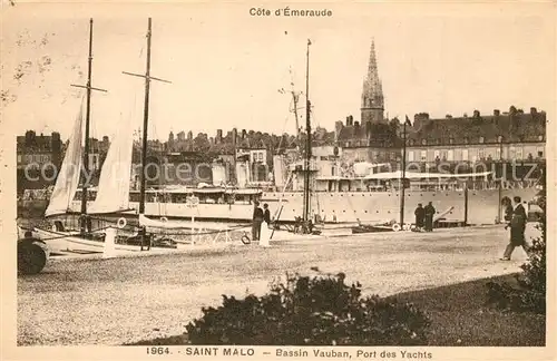 AK / Ansichtskarte Saint Malo_Ille et Vilaine_Bretagne Bassin Vauban Port des Yachts  Saint Malo_Ille et Vilaine