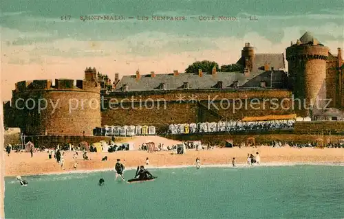 AK / Ansichtskarte Saint Malo_Ille et Vilaine_Bretagne Les Remparts  Saint Malo_Ille et Vilaine