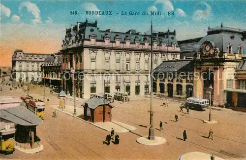 AK / Ansichtskarte Bordeaux Gare du Midi Bordeaux