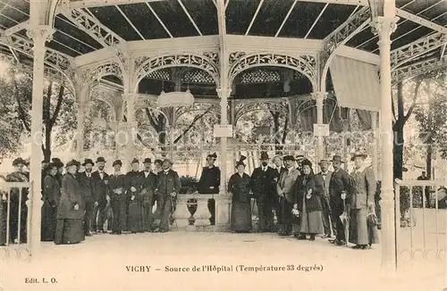 AK / Ansichtskarte Vichy_Allier Source de l Hopital  Vichy Allier