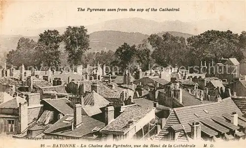 AK / Ansichtskarte Bayonne_Pyrenees_Atlantiques Chaine des Pyrenees  Bayonne_Pyrenees